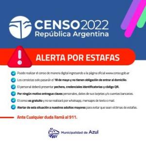 Censo 2022: Alerta a la comunidad ante posibles estafas virtuales